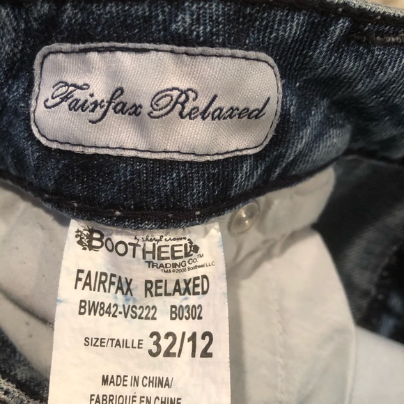 BTC "Fairfax Relaxed" blue jeans Capri 32 / 12 - Picture 6 of 10
